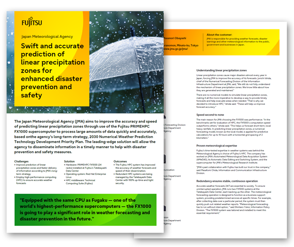 Japan Meteorological Agency : Fujitsu Global Japan Meteorological Agency : Fujitsu Global